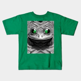 Frogger Spirit Animal (2) - Trippy Psychedelic Frog Kids T-Shirt